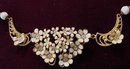 ANTIQUE FLORAL Rhinestone/Filigree NECKLACE