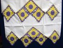 PAIR - PILLOWCASES - WIDE COLORFUL LACE