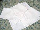 DAMASK LINEN NAPKINS - Monogram R