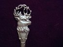 STERLING FIGURAL SOUVENIR SPOON- ELK
