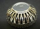 ENGLISH SILVER PLATED OPEN WORK DISH