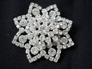 STERLING SILVER&RHINESTONE JAY FLEX BROOCH