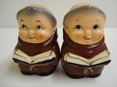 ADORABLE FRIAR TUCK SALT & PEPPER SHAKERS