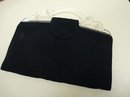LOVELY 1930's BLACK CORD/LUCITE CLUTCH PURSE