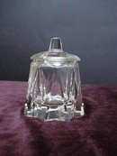 Beautiful VINTAGE HEAVY CRYSTAL - JAM POT