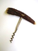 Sheffield Cork Screw Bottle Opener-Elk Horn