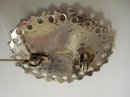 LOVELY STERLING/TURQUOISE BROOCH
