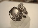 LOVELY ONEIDA UNIQUE SILVER SPOON RING
