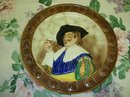 ANTIQUE MAJOLICA STYLE PLATE*HAPPY DAYS*