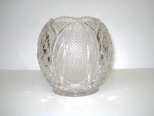 Fantastic Vintage Pressed Glass Rose Bowl