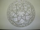SUPERB - HUGE - HEAVY PRESSED GLASS TRAY