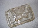 Superb PRESSED GLASS DIVIDED BONBON BOX -