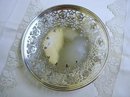 BIRKS SILVER PLATE CAKE STAND - OPEN WORK