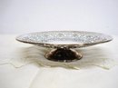 BIRKS SILVER PLATE CAKE STAND - OPEN WORK