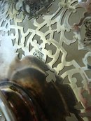 BIRKS SILVER PLATE CAKE STAND - OPEN WORK