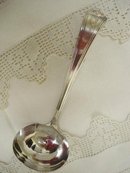 30's DECO OXFORD SILVERPLATE LADLE - AURORA