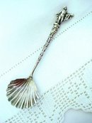 Figural Silver Tea Caddy Spoon made in Italy