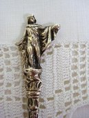 Figural Silver Tea Caddy Spoon made in Italy