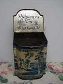 RIDGWAYS TEA TIN - 5 O'CLOCK - BLUE WILLOW