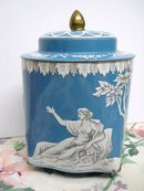 LOVELY ROUND TIN BOX-JUDGMENT of HERCULES