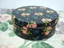 LOVELY ROUND TIN BOX - CHINTZ