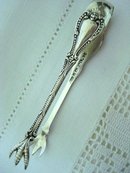 LOVELY STERLING SUGAR TONGS - CLAW FEET