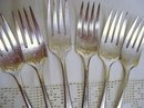 SILVER Plate SET/6 PIE FORKS