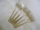 SILVER Plate SET/6 PIE FORKS