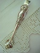 SILVER SUGAR TONGS - ORANGE BLOSSOM