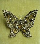 SUPERB KRAMER RHINESTONE BROOCH-BUTTERFLY