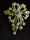 SUPERB AURORA BOREALIS RHINE STONE BROOCH