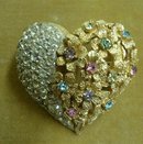 SUPERB VINTAGE RHINE STONE BROOCH