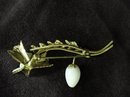 SUPERB AZUB AUSTRIA RHINE STONE BROOCH