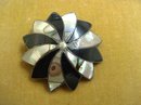 DRAMATIC STERLING BROOCH/PENDANT-PINWHEEL
