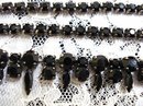 DRAMATIC SIGNED SHERMAN BLACK NECKLACE