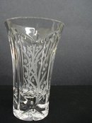 BRILIANT VINTAGE CUT CRYSTAL HEAVY VASE