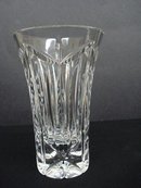 BRILIANT VINTAGE CUT CRYSTAL HEAVY VASE