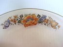 GLAMOROUS PINK GLASS HANDLED PLATTER
