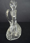 VINTAGE CUT CRYSTAL VINEGAR or OIL CRUET