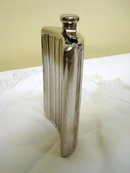 SILVER PLATED CURVED HIP FLASK - GERMANY