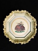 Heirloom Petit Point Framed Picture Vintage