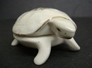 FIGURAL TRINKET BOX - WHITE TURTLE - LIVERPOOL