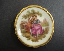 LIMOGES TINY PLATE-COURTING COUPLE