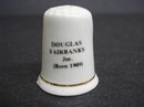 ENGLISH CHINA THIMBLE - DOUGLAS FAIRBANKS