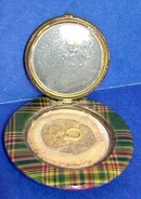 1934 Bakelite COMPACT Scottish Tartan