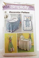 Vintage Simplicity Pattern - Baby's Crib Skirt etc
