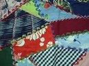 HAND MADE 20's CRAZY QUILT PANEL for PILLOW