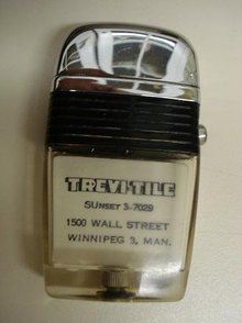SCRIPTO LIGHTER - ADERTIZING *TREVI TILE*