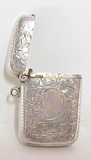 Victorian Sterling Match Box - Vesta