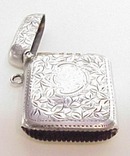 Victorian Sterling Match Box - Vesta